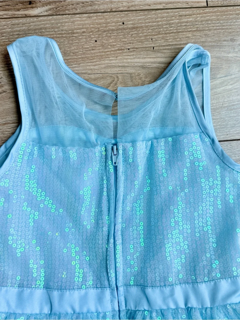 Disney Store Frozen 2 Elsa Sequin Tulle Dress Girls 7/8
